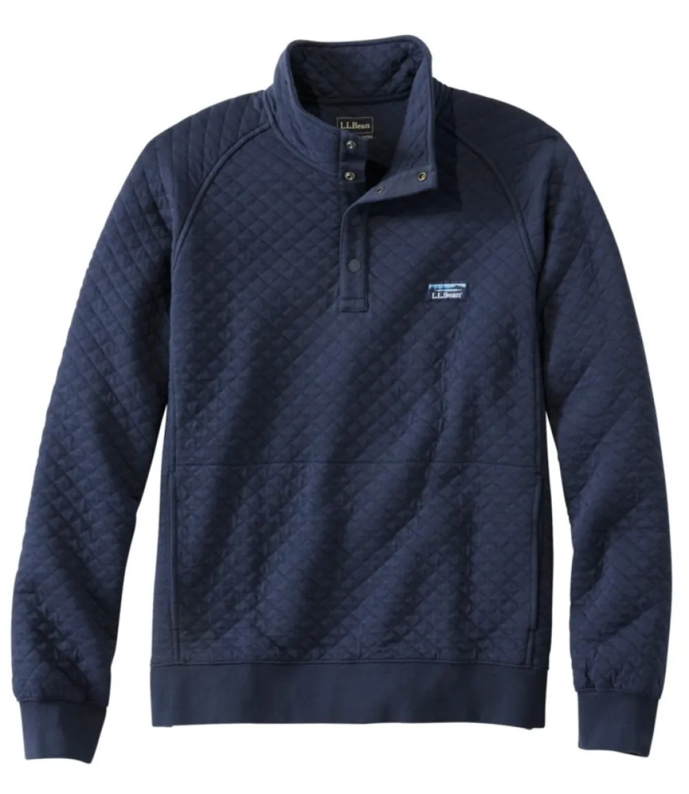 "Men's Quilted Sweatshirt, Mockneck"-L.L.Bean Discount