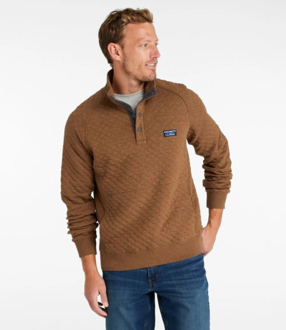 "Men's Quilted Sweatshirt, Mockneck"-L.L.Bean Discount