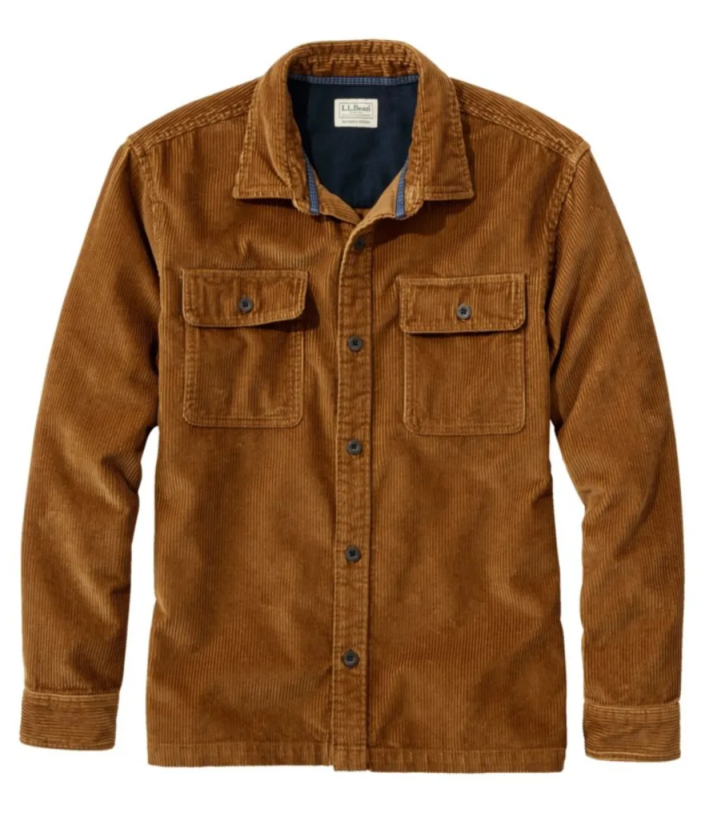 "Men's Rangeley Corduroy Shirt, Slightly Fitted"-L.L.Bean Best