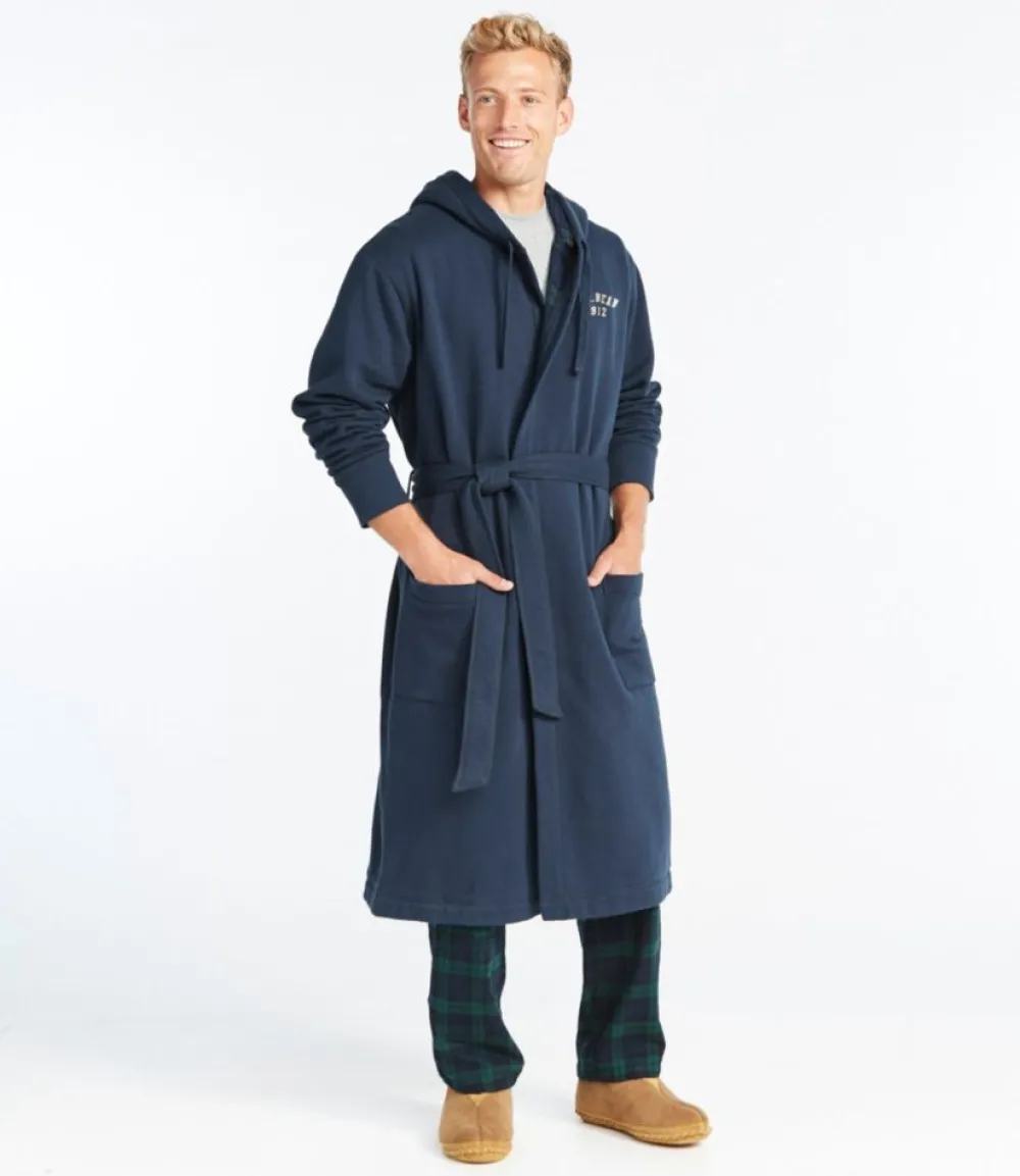 "Men's Rugby Robe, Flannel-Lined, Hooded"-L.L.Bean Fashion