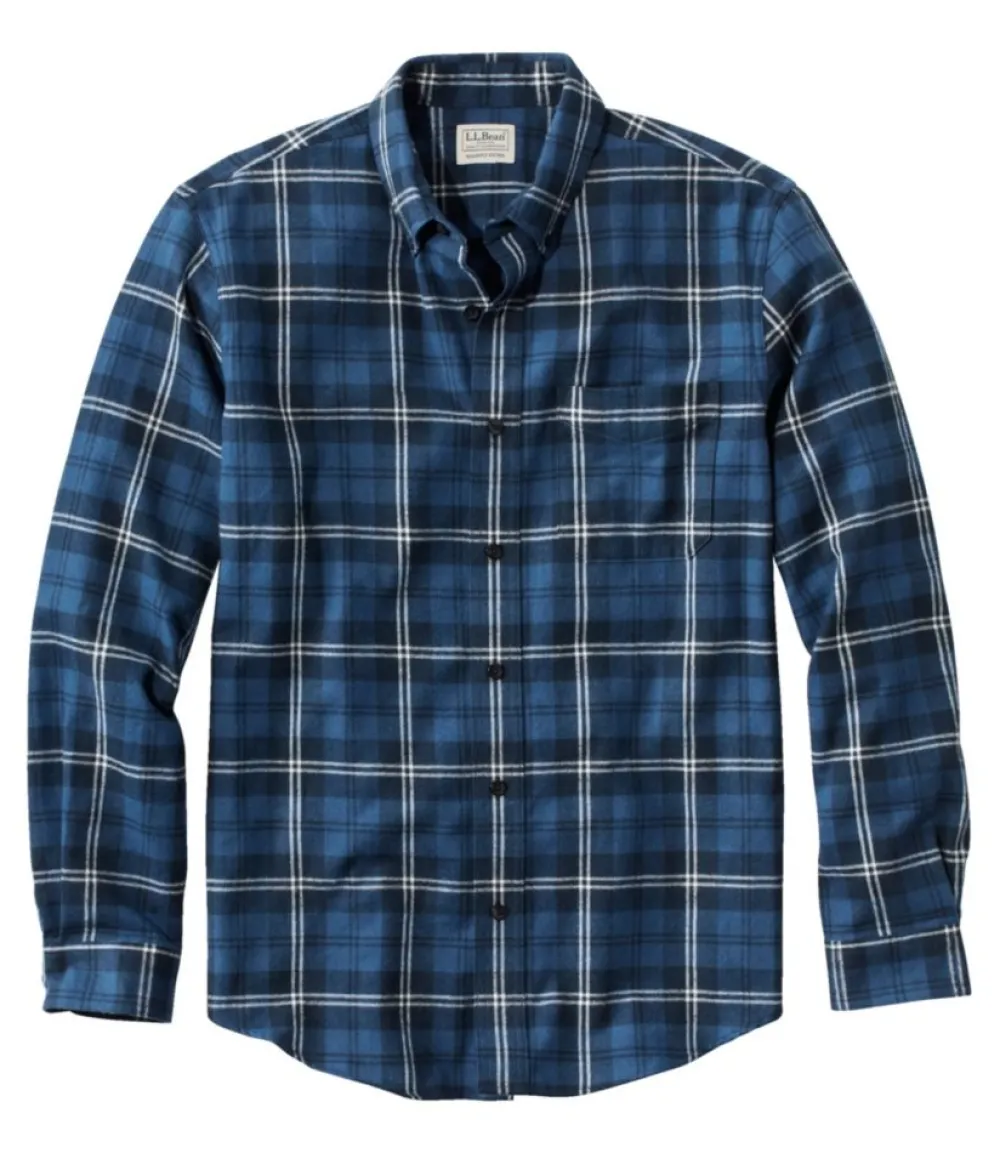 "Men's Scotch Plaid Flannel Shirt, Slightly Fitted"-L.L.Bean Clearance