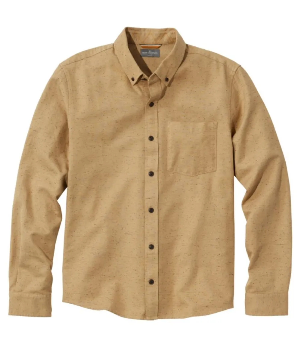 "Men's Signature Donegal Woven Shirt, Long-Sleeve"-L.L.Bean Sale