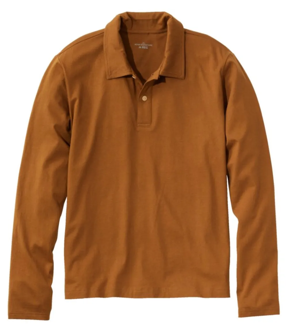 "Men's Signature Stonecoast Polo, Long-Sleeve"-L.L.Bean Sale