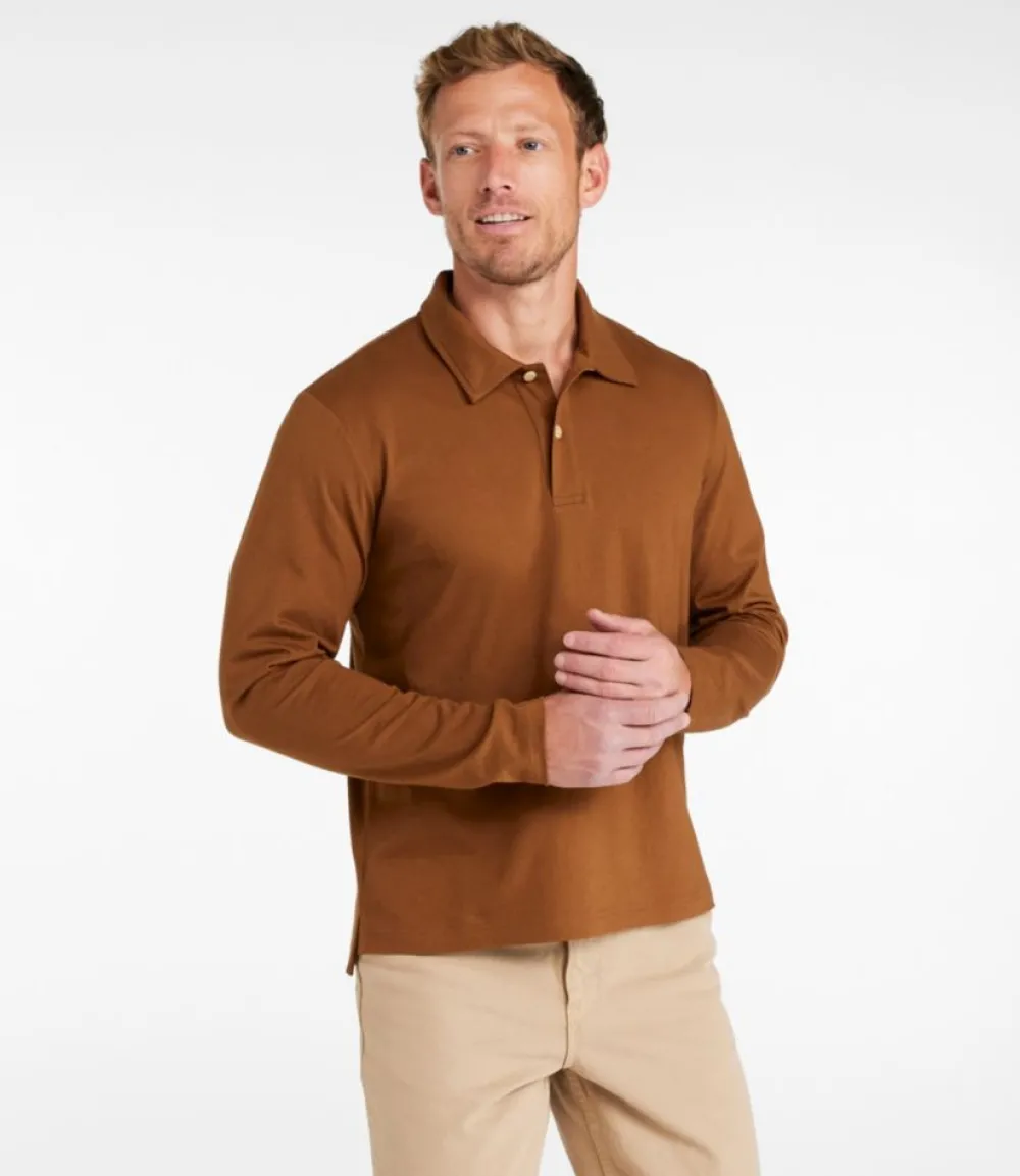 "Men's Signature Stonecoast Polo, Long-Sleeve"-L.L.Bean Sale