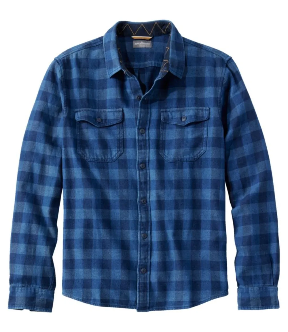 "Men's Signature Washed Indigo Shirt, Long-Sleeve"-L.L.Bean Flash Sale