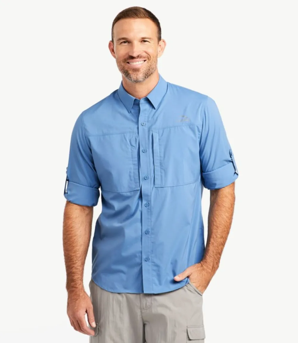 "Men's Tropicwear Pro Stretch Shirt, Long-Sleeve"-L.L.Bean Cheap