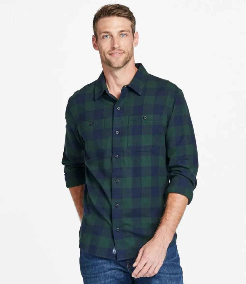 "Men's Wicked Soft Flannel Shirt, Slightly Fitted Untucked Fit"-L.L.Bean Cheap