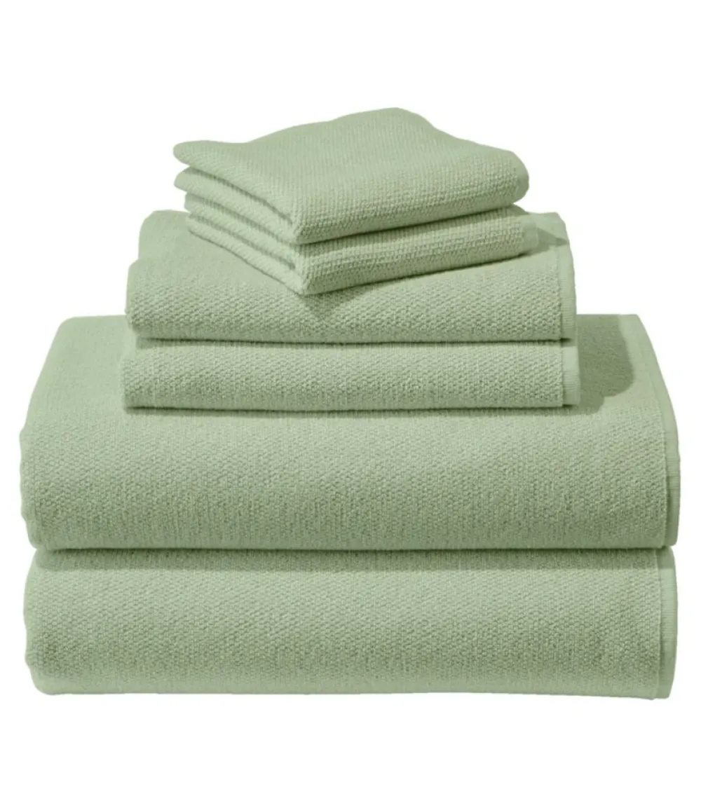 "Organic Textured Cotton Towel Set"-L.L.Bean Best