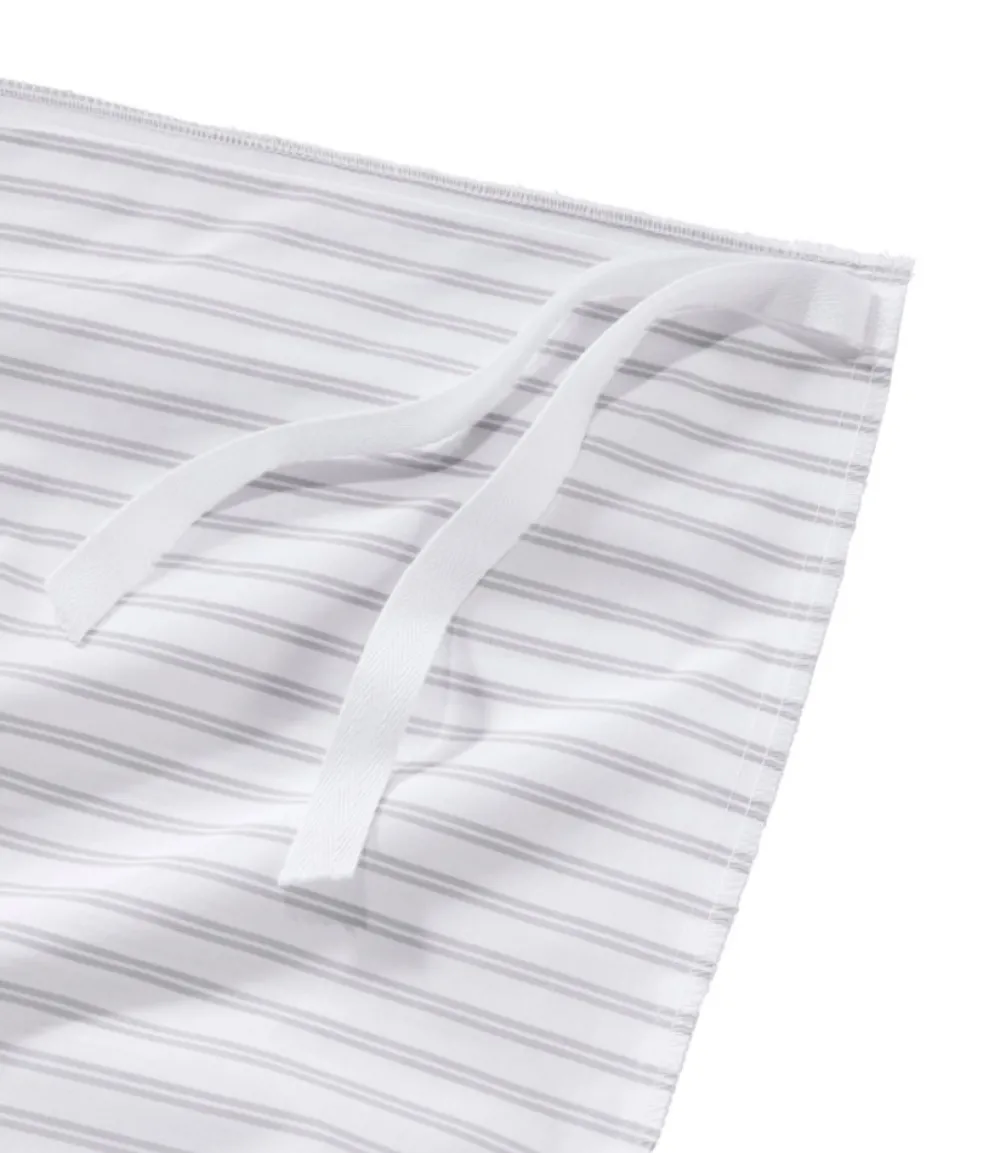 "Premium Egyptian Percale Comforter Cover Collection, Stripe"-L.L.Bean Sale