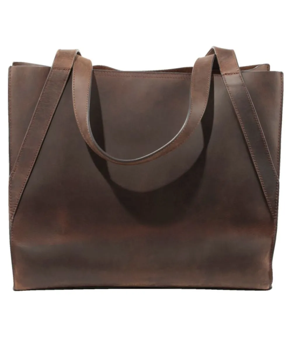 "Stonington Full-Grain Leather Tote"-L.L.Bean Cheap