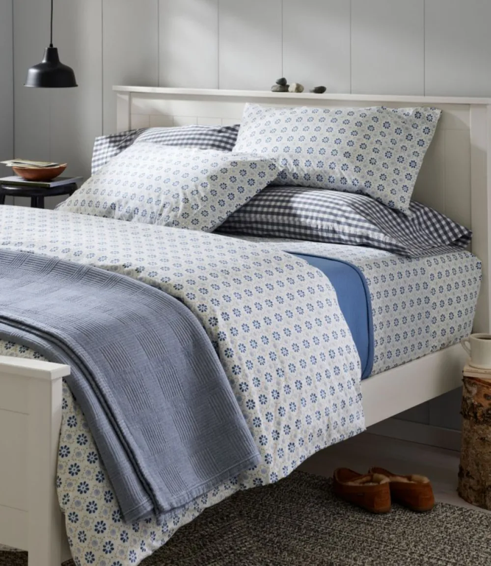 "Sunwashed Percale Sheet Collection, Print"-L.L.Bean Outlet