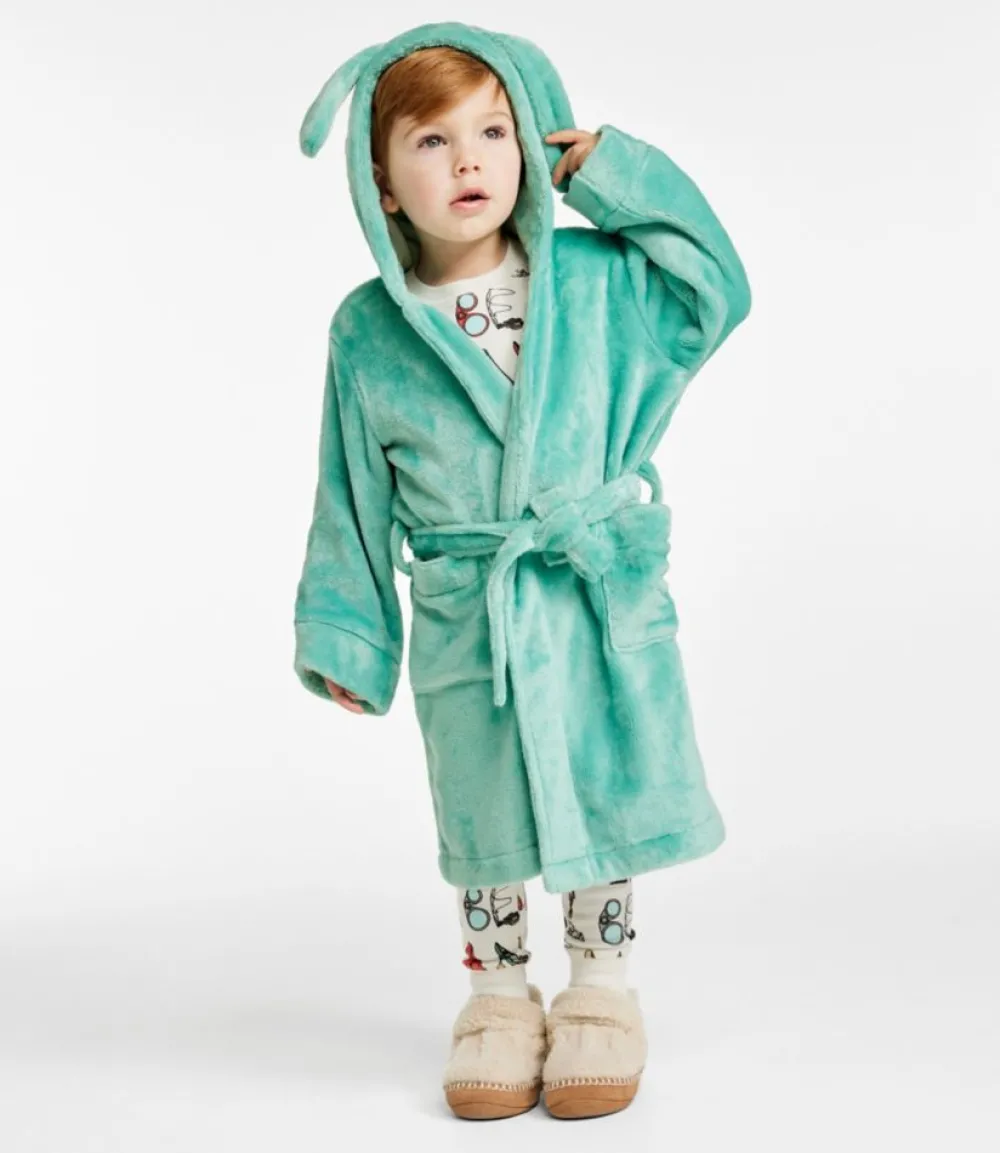 "Toddlers' Cozy Animal Robe, Hooded"-L.L.Bean New