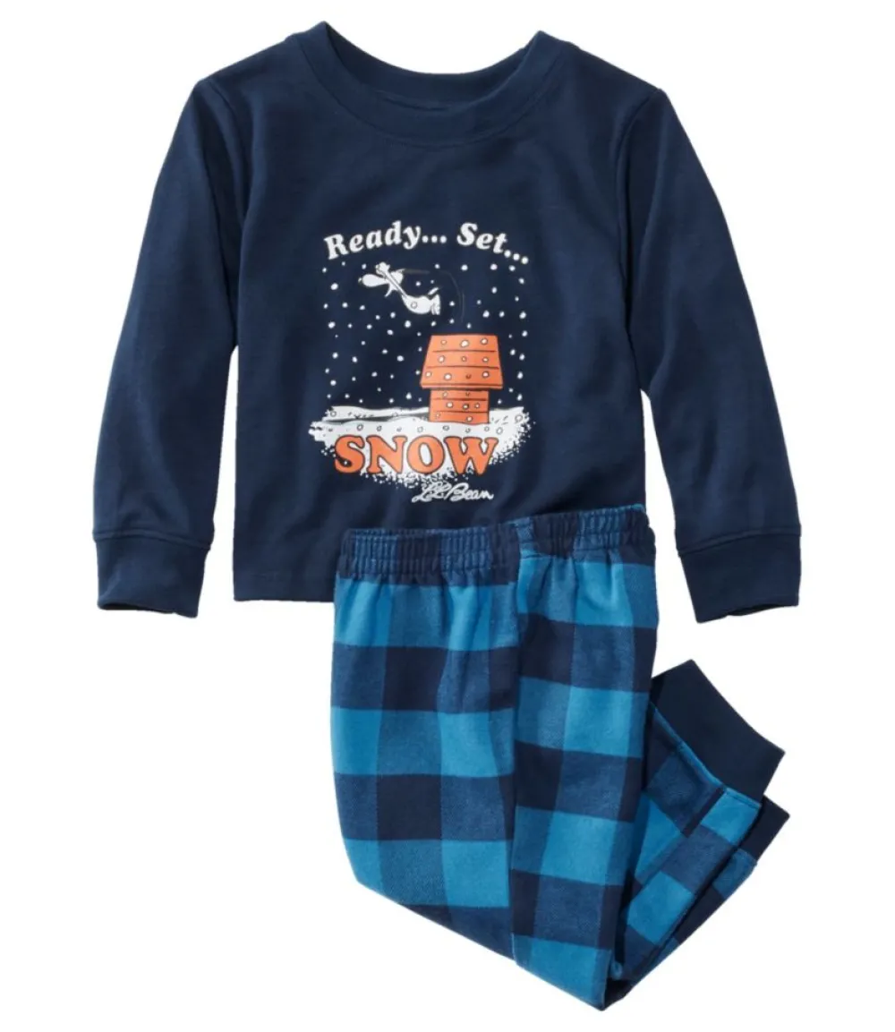 "Toddlers' X Peanuts Flannel Pajamas"-L.L.Bean Online