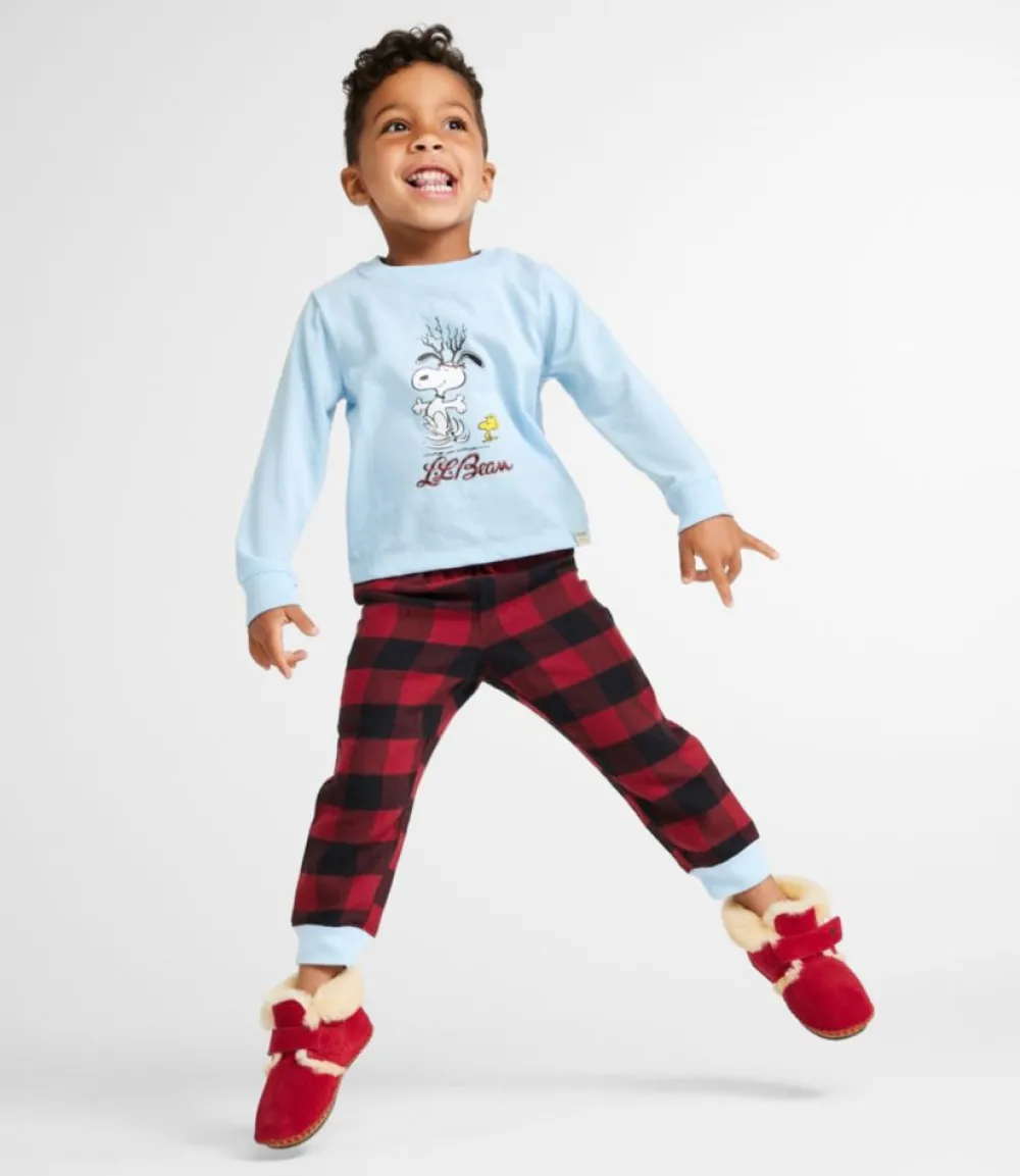 "Toddlers' X Peanuts Flannel Pajamas"-L.L.Bean Online