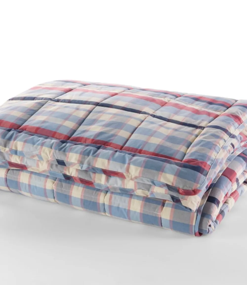 "Ultrasoft Cotton Comforter, Plaid"-L.L.Bean Best