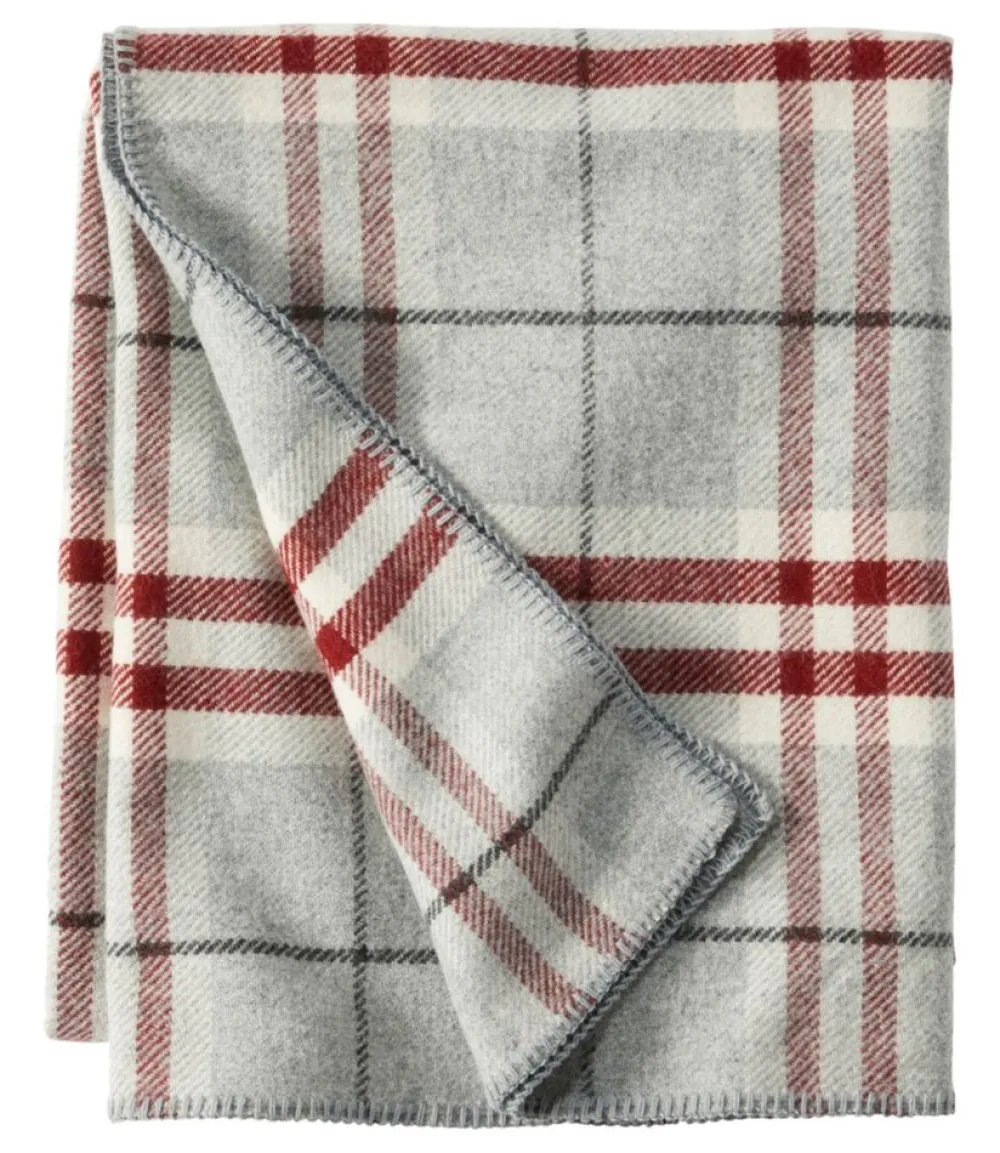 "Washable Wool Blanket, Plaid"-L.L.Bean Online