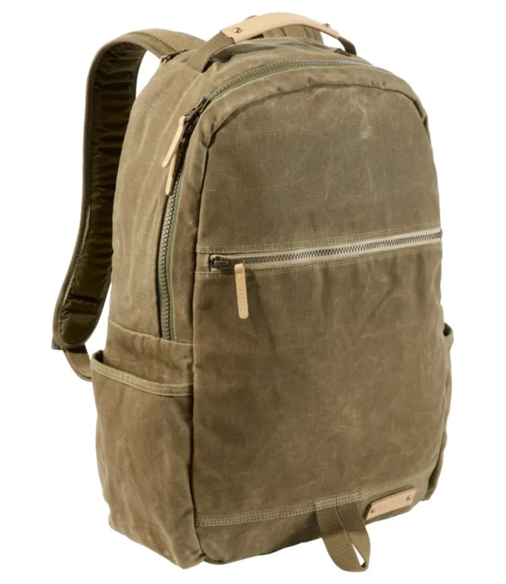 "Waxed Canvas Travel Backpack"-L.L.Bean Online