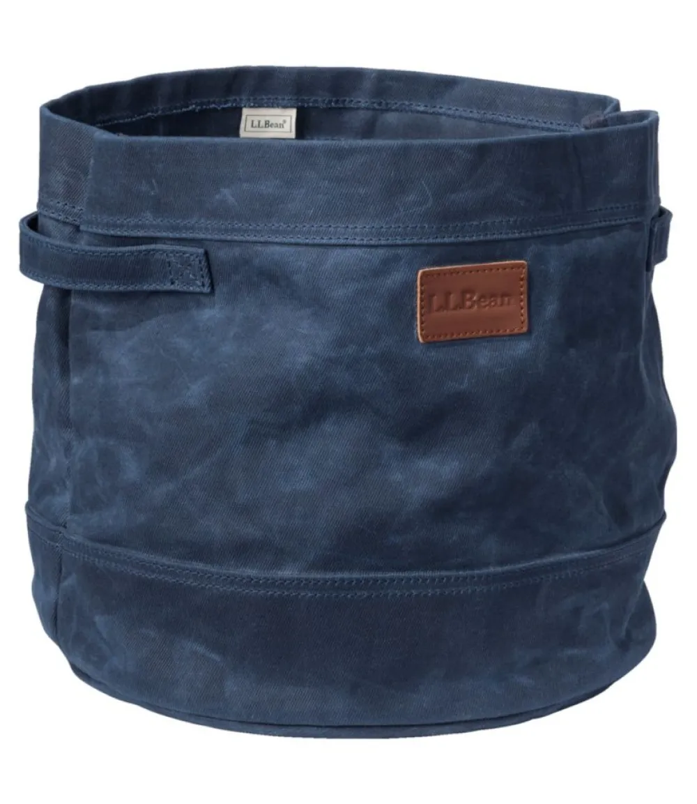 "Waxed-Canvas Storage Tote"-L.L.Bean Online