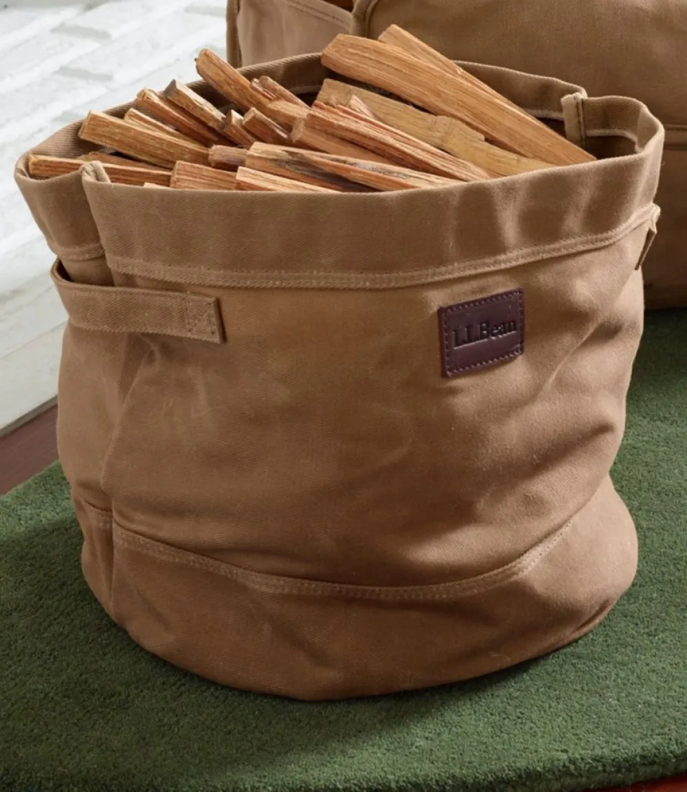 "Waxed-Canvas Storage Tote"-L.L.Bean Online