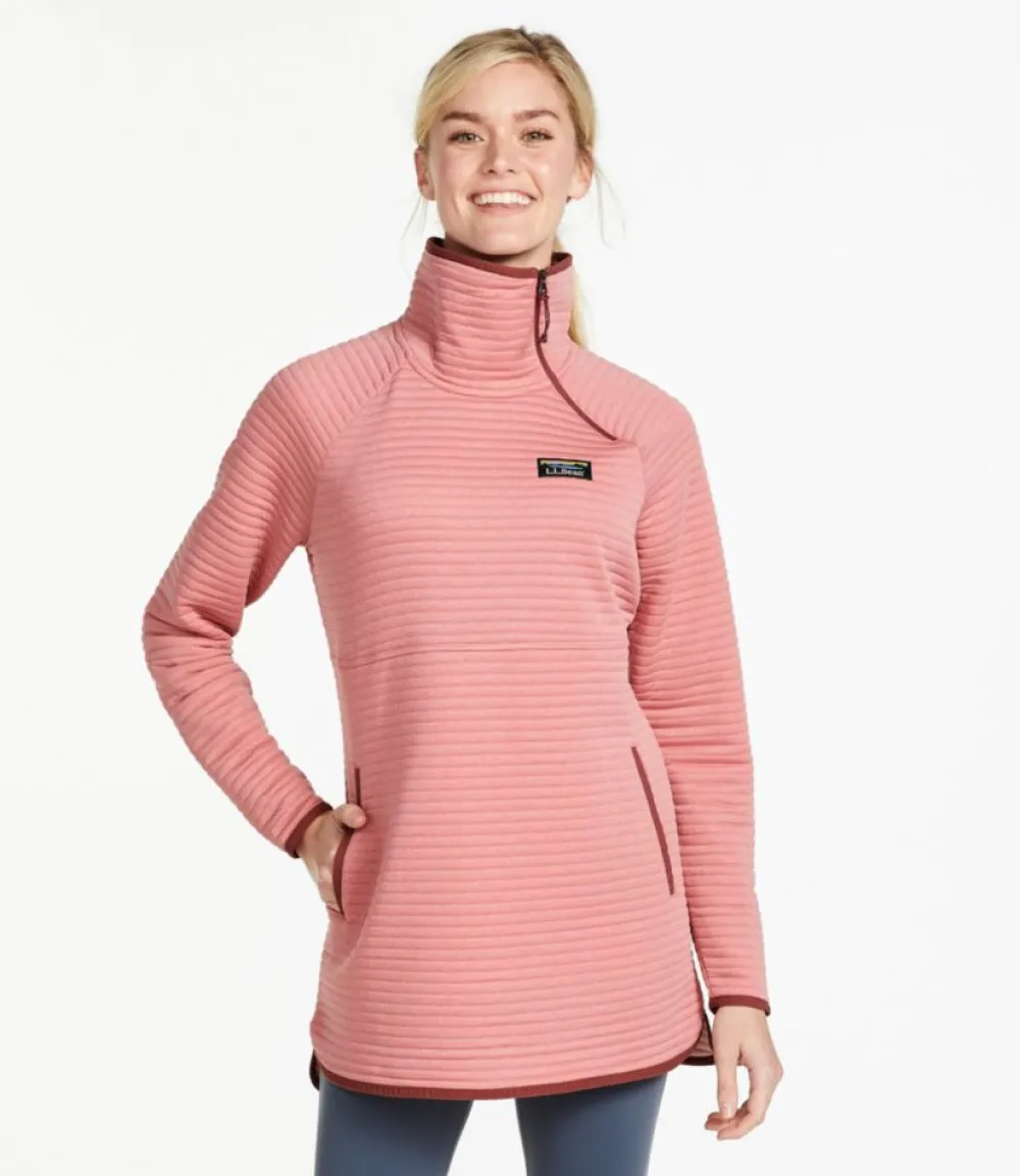 "Women's Airlight Knit Asymmetrical Quarter-Zip Tunic"-L.L.Bean Fashion