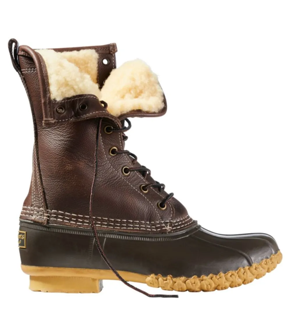 "Women's Bean Boots, 10" Shearling-Lined"-L.L.Bean Clearance