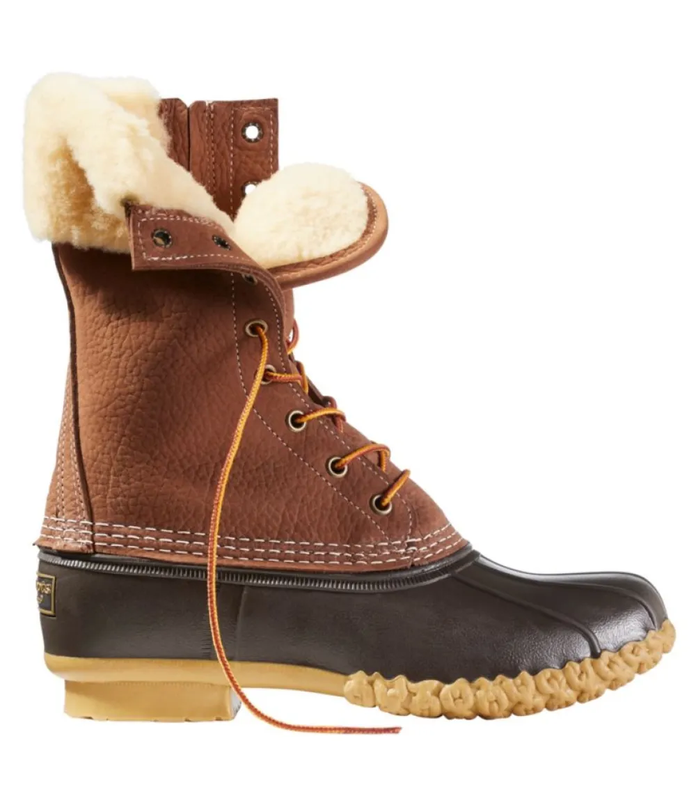 "Women's Bean Boots, 10" Shearling-Lined Insulated Side Zip"-L.L.Bean Fashion