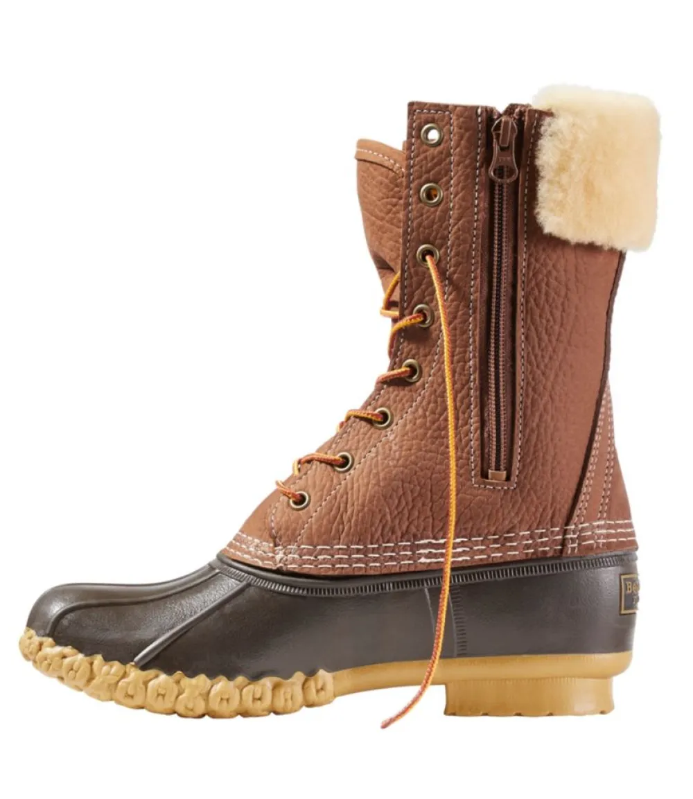 "Women's Bean Boots, 10" Shearling-Lined Insulated Side Zip"-L.L.Bean Fashion