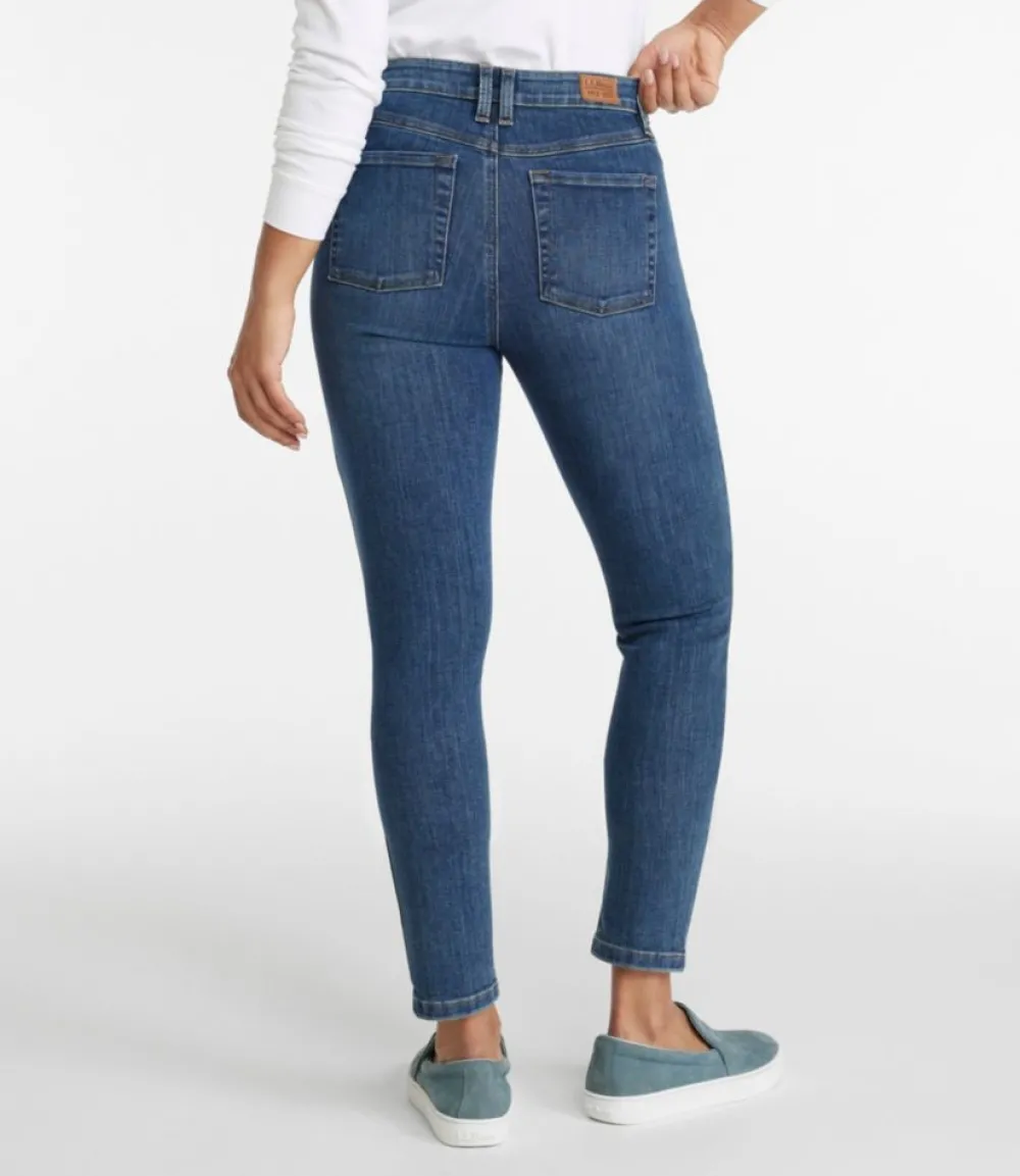 "Women's BeanFlex® Jeans, High-Rise Slim-Leg Ankle"-L.L.Bean New