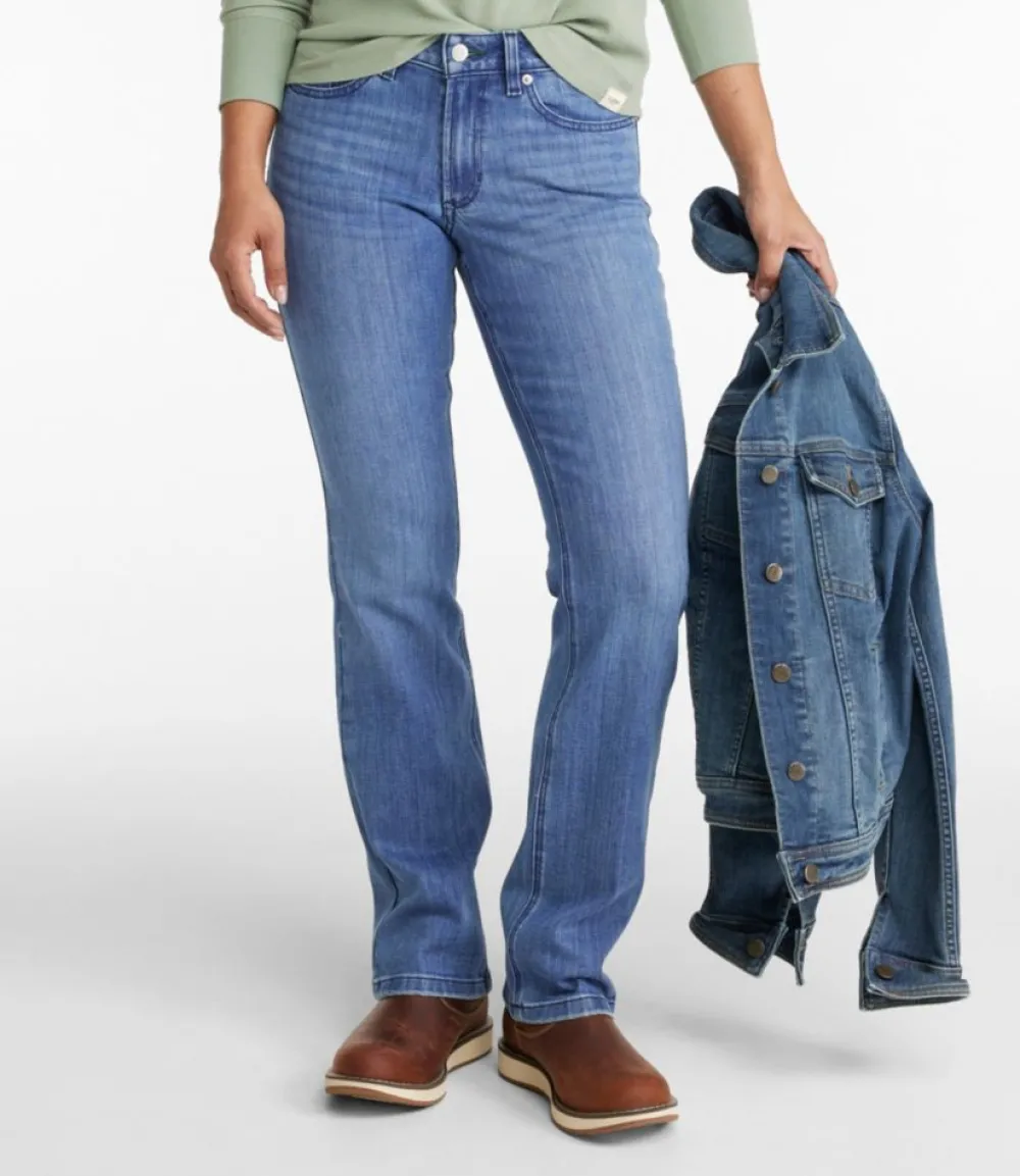 "Women's BeanFlex® Jeans, Mid-Rise Bootcut"-L.L.Bean Flash Sale