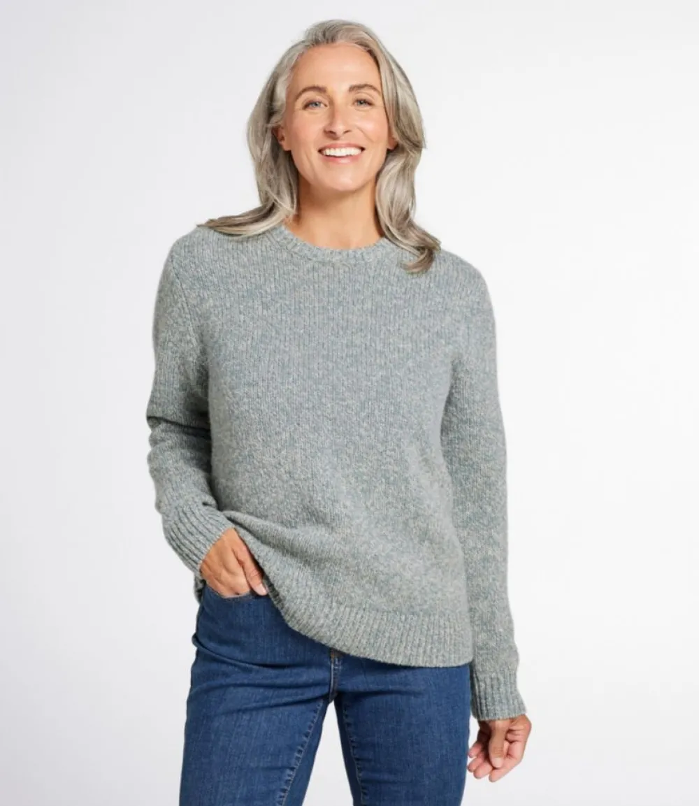 "Women's Bean's Classic Ragg Wool Sweater, Crewneck"-L.L.Bean Clearance