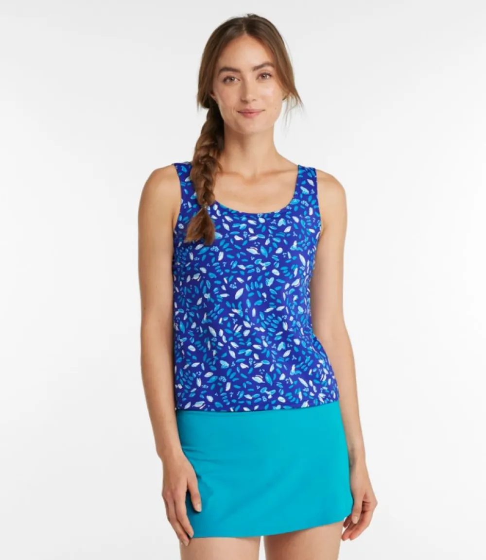 "Women's BeanSport Swimwear, Scoopneck Tankini Top Print"-L.L.Bean Hot