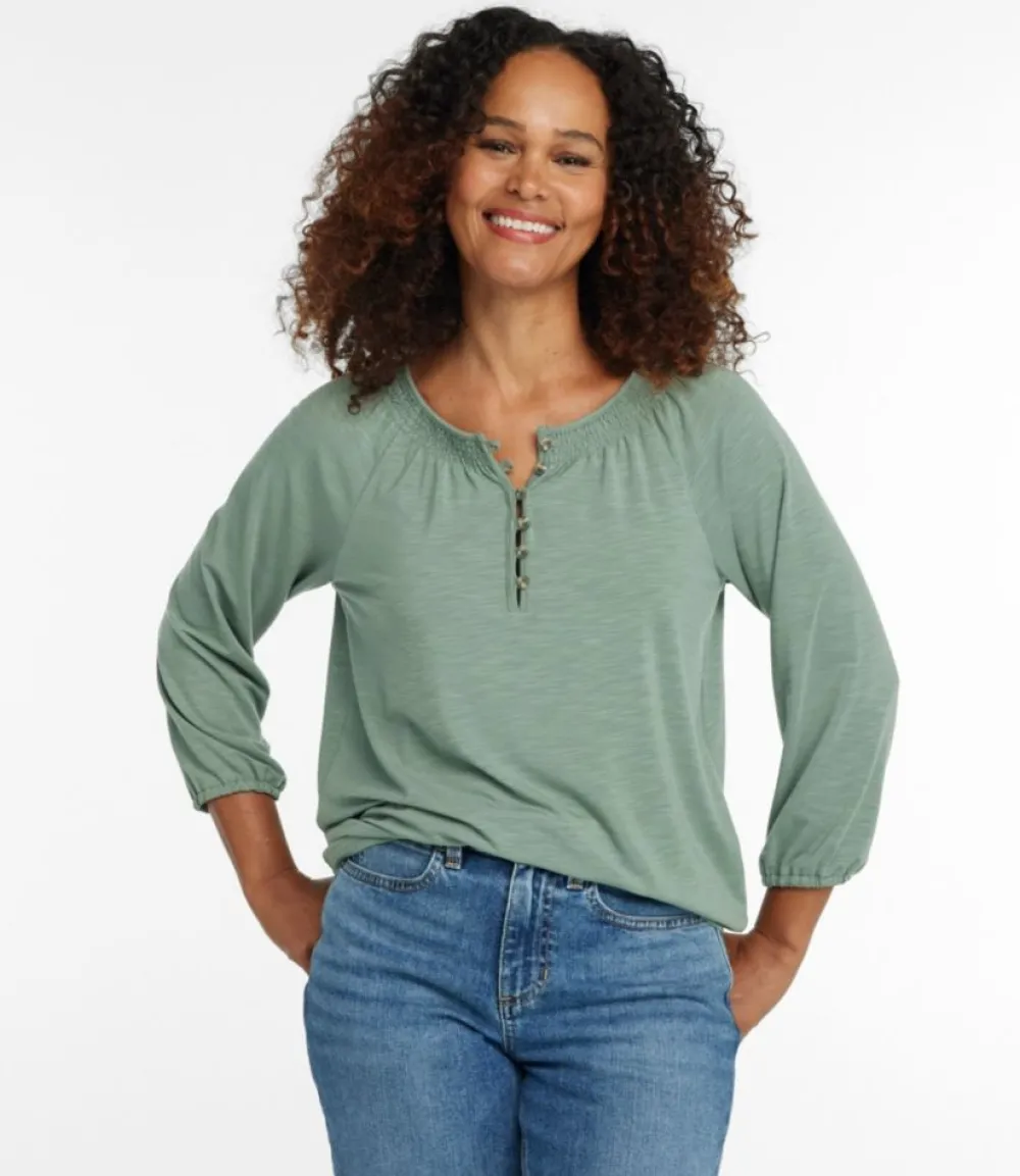 "Women's Camden Hills Tee, Three-Quarter-Sleeve"-L.L.Bean Flash Sale