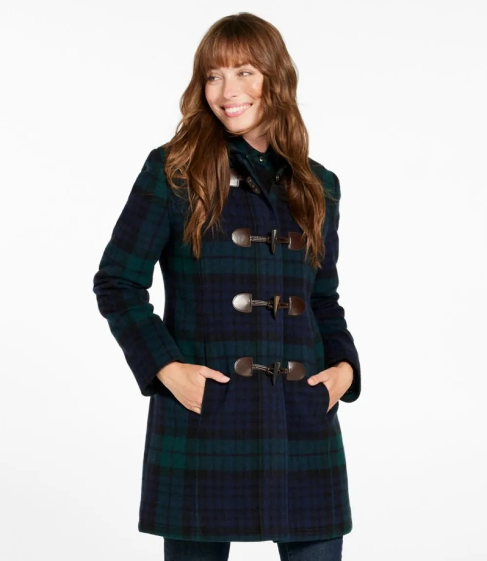 "Women's Classic Lambswool Duffel Coat, Pattern"-L.L.Bean Sale