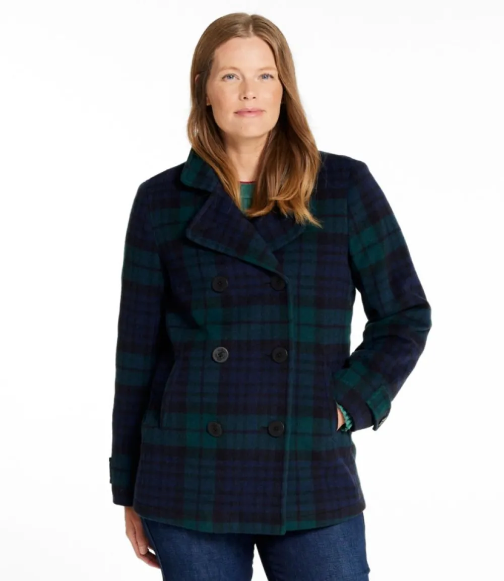 "Women's Classic Lambswool Peacoat, Pattern"-L.L.Bean Sale