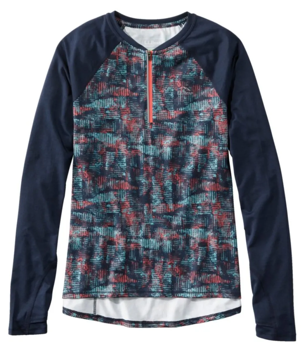 "Women's Comfort Cycling Jersey, Long-Sleeve Print"-L.L.Bean Store