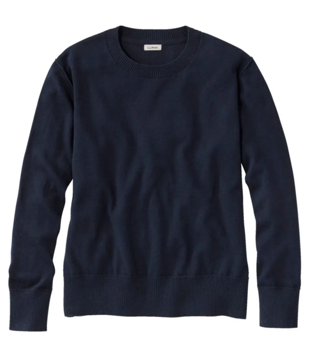 "Women's Cotton/Cashmere Sweater, Crewneck"-L.L.Bean Clearance