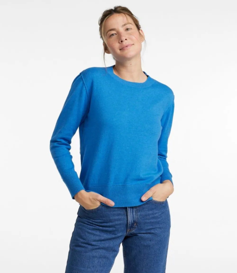 "Women's Cotton/Cashmere Sweater, Crewneck"-L.L.Bean Clearance