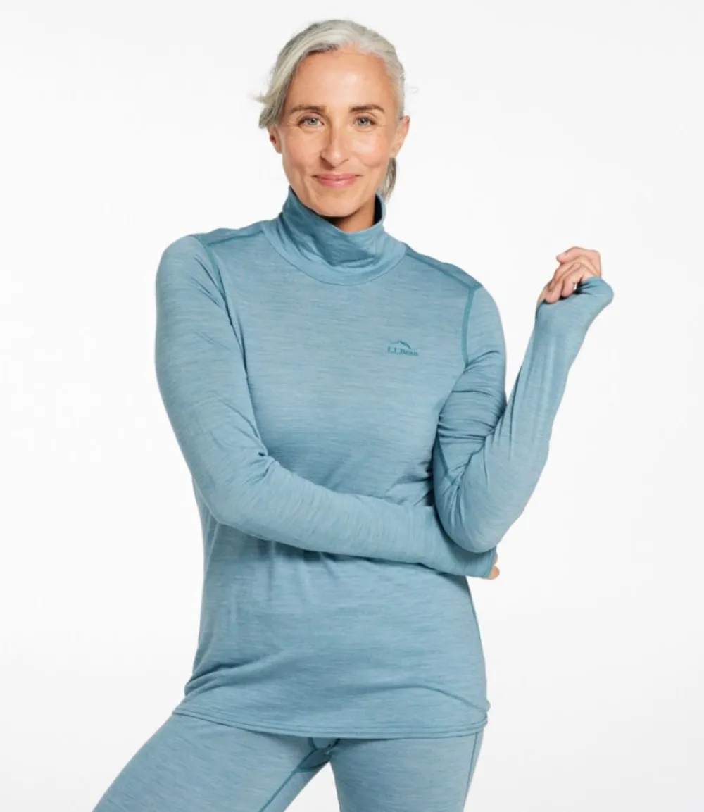 "Women's Cresta Ultralight 150 Turtleneck, Stripe"-L.L.Bean Store