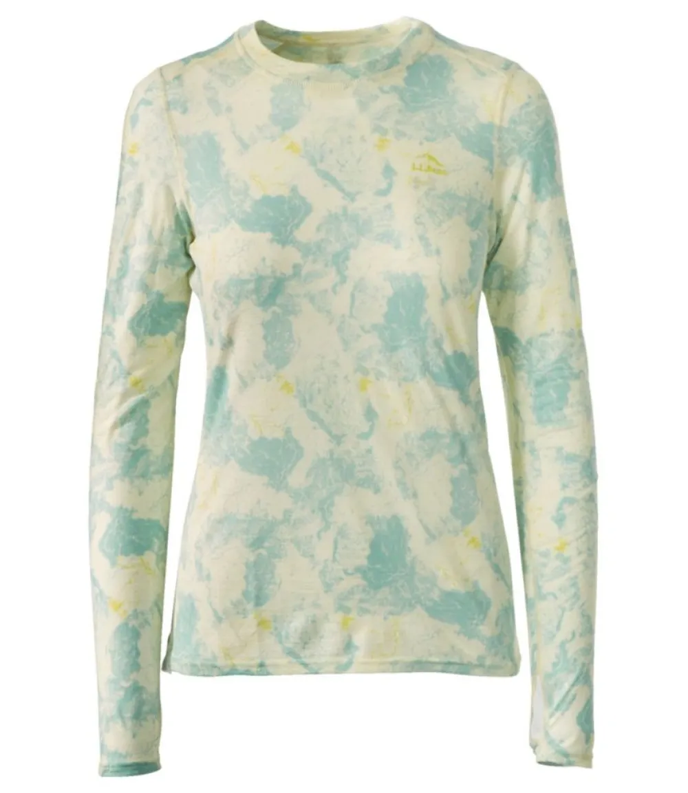 "Women's Cresta Utralight 150 Crew Top, Print"-L.L.Bean Fashion