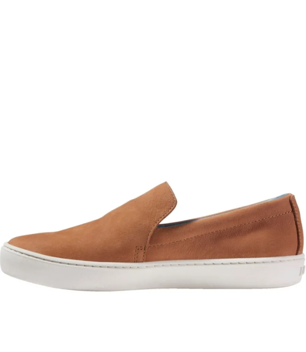 "Women's Eco Bay Leather Slip-Ons"-L.L.Bean New