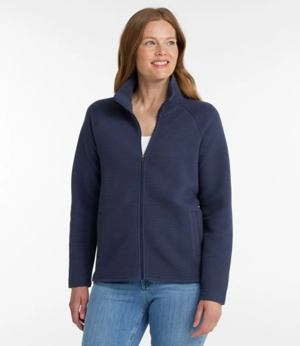 "Women's Lakewashed Double-Knit Full-Zip"-L.L.Bean Outlet