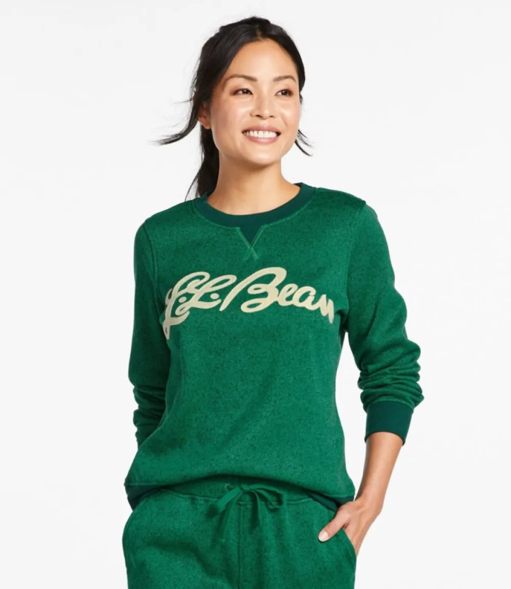 "Women's Lightweight Sweater Fleece Top, Print"-L.L.Bean Hot