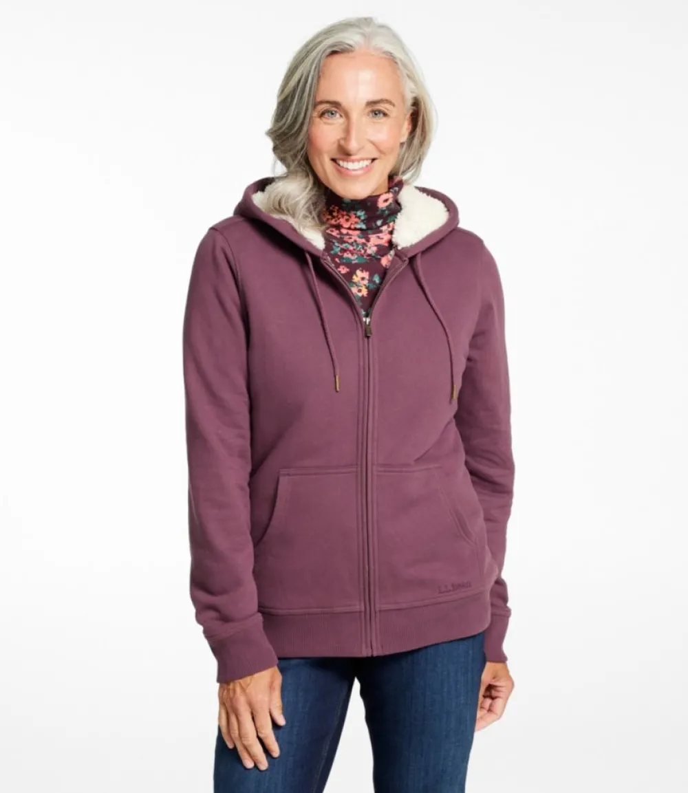 "Women's 1912 Sweatshirt, Sherpa-Lined Hoodie"-L.L.Bean Best