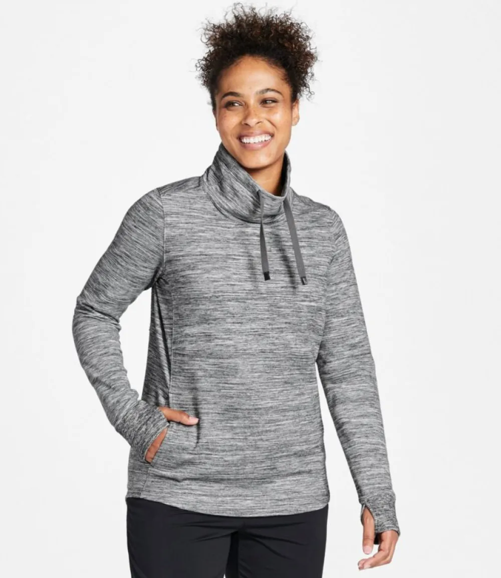 "Women's Cozy Mixed-Knit Pullover, Marled"-L.L.Bean Best