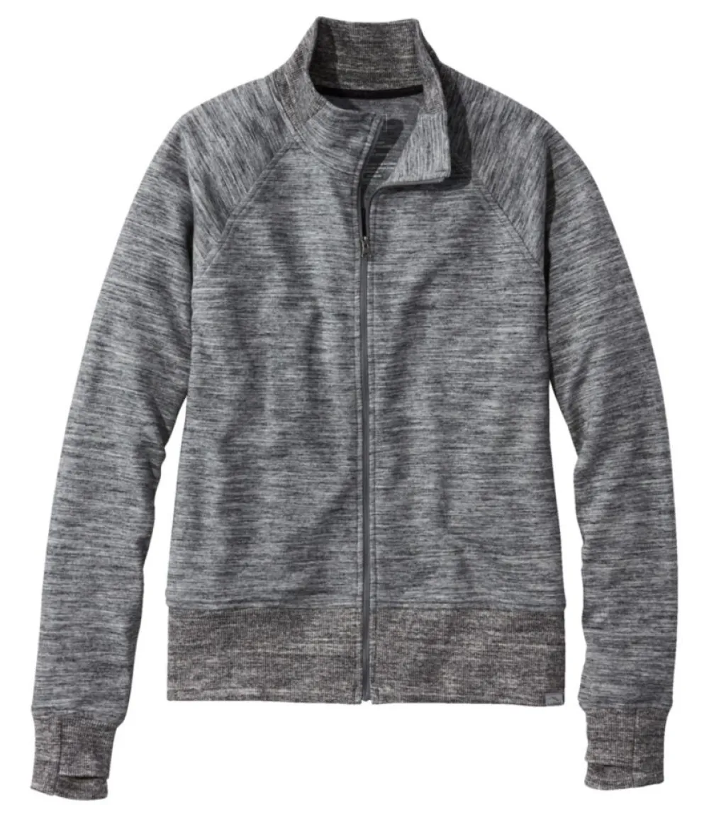 "Women's Cozy Sweatshirt, Full-Zip Marled"-L.L.Bean Sale