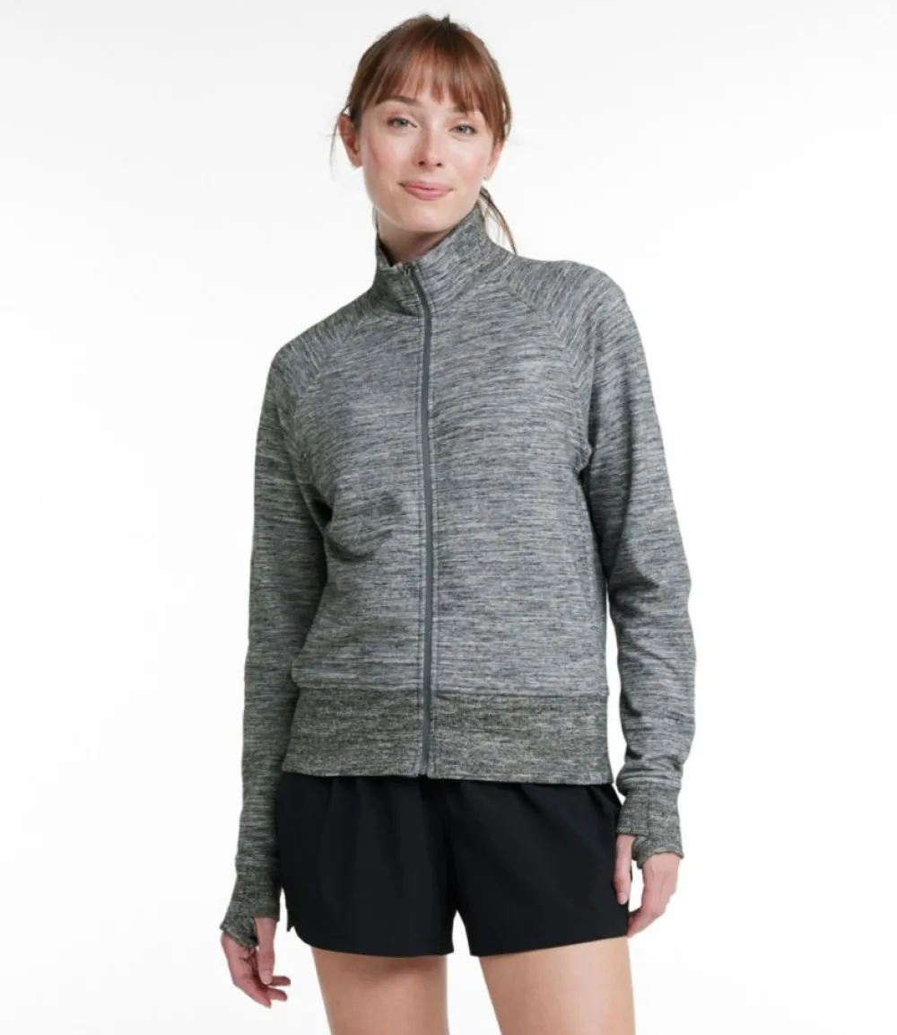 "Women's Cozy Sweatshirt, Full-Zip Marled"-L.L.Bean Sale