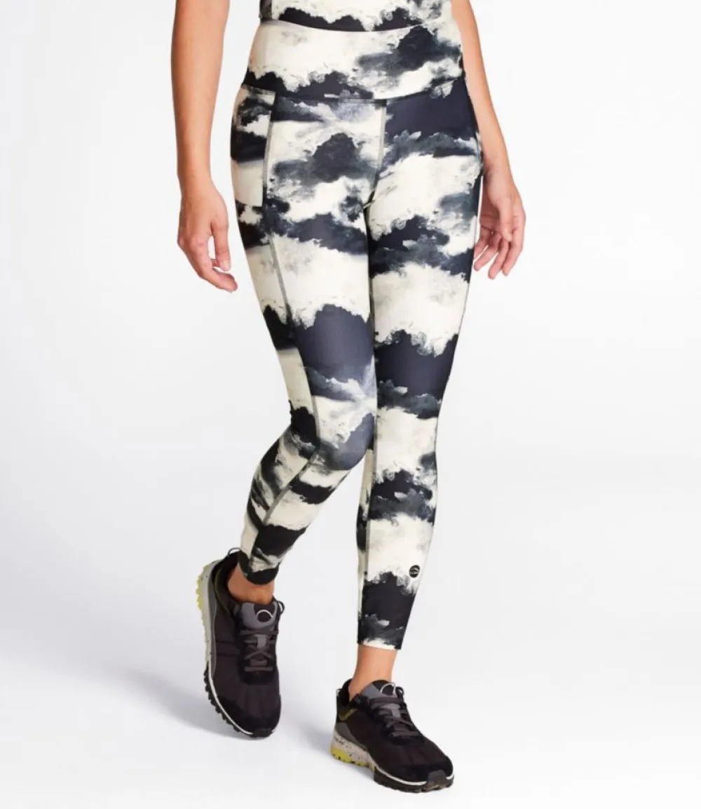 "Women's Everyday Performance 7/8 Leggings, High-Rise Pocket Print"-L.L.Bean Cheap