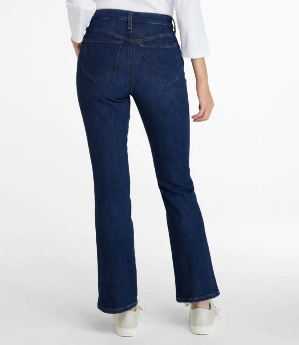 "Women's Everyday Stretch Jeans, High-Rise Mini Bootcut Ankle"-L.L.Bean Store