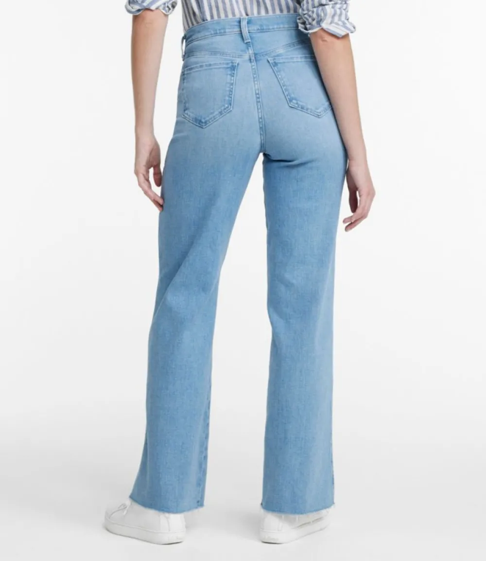 "Women's Everyday Stretch Jeans, High-Rise Relaxed Wide-Leg"-L.L.Bean Store