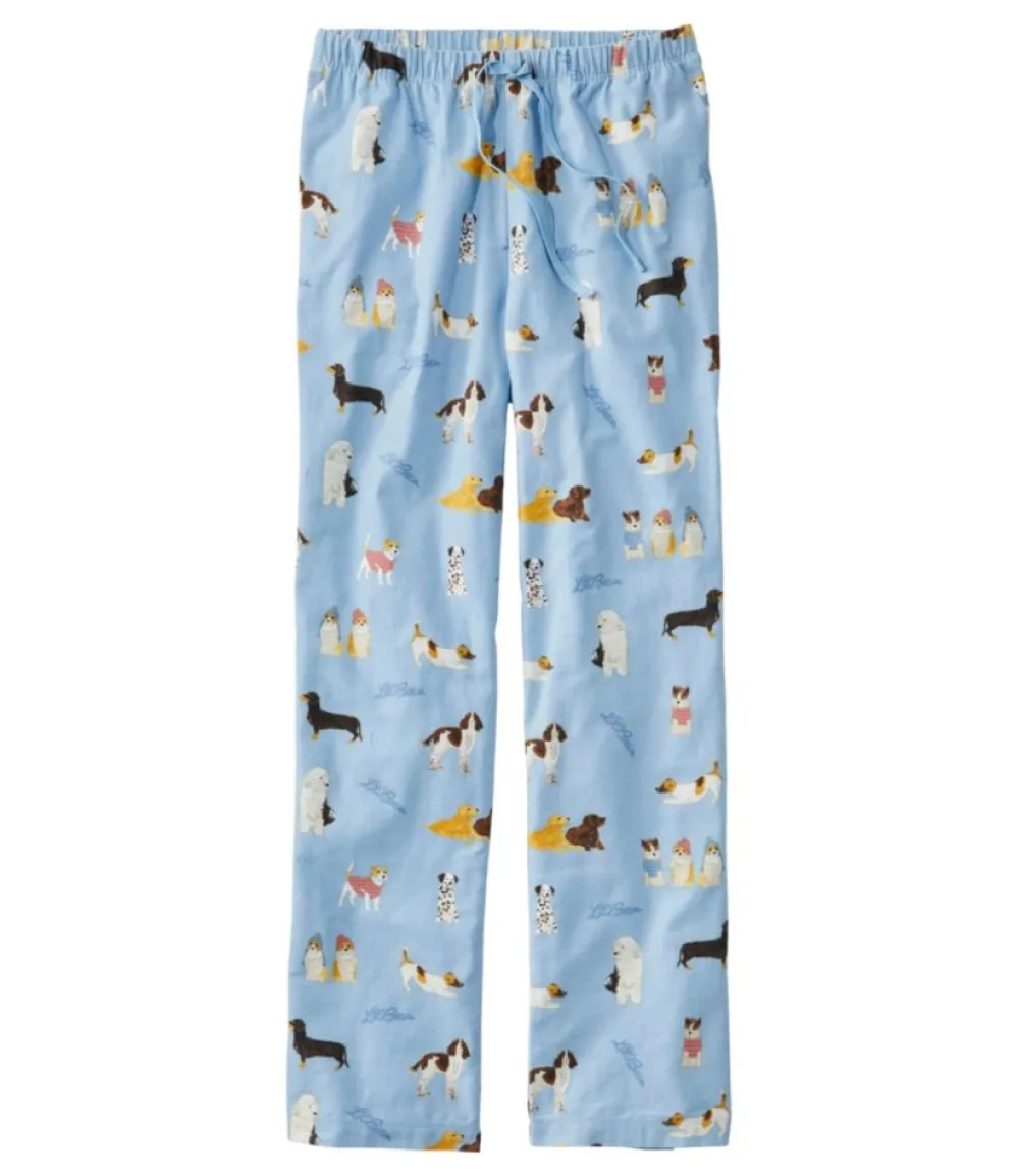 "Women's Flannel Sleep Pants, Print"-L.L.Bean Store